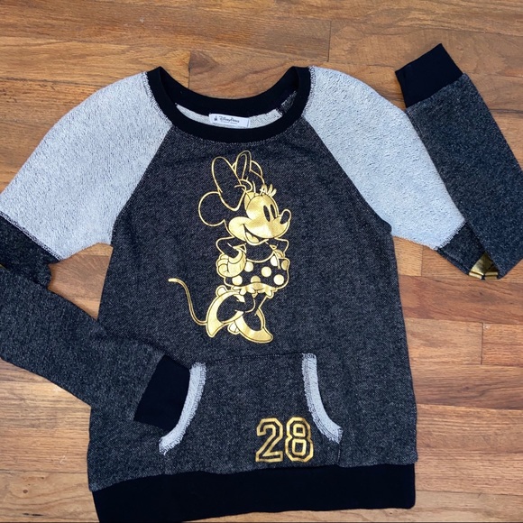 Disney Gold Minnie Mouse Shirt - Picture 1 of 5